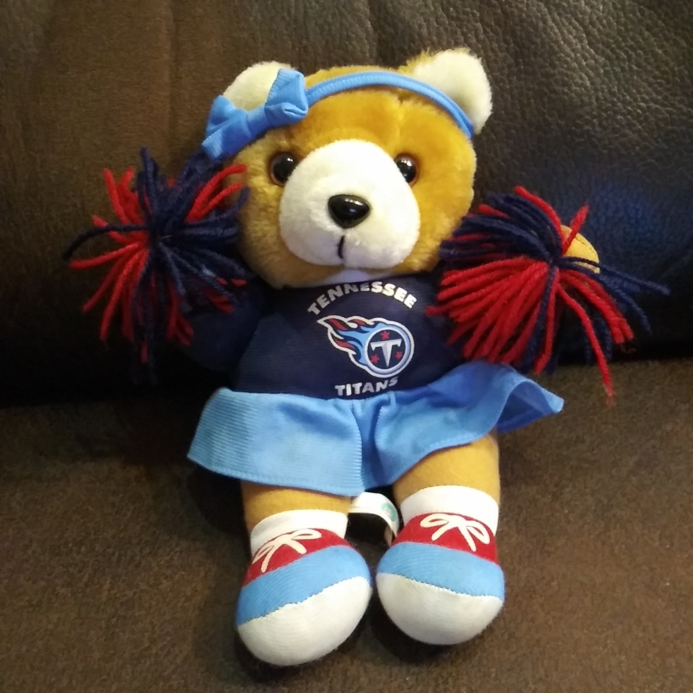 Vintage 1999 NFL Good Stuff Tennessee Titans Cheerleader Plush Bear 10" EUC.